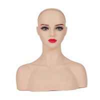 Ioensy - Cabeza De Maniquí Calva Femenina Para Gafas Peluca Que Muestra La Fabricación De Joyas De Estilo