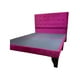 thumbnail image 3 of Cama 2 Plazas Abotonada Incluye Base y Respaldo FUCSIA Flobal, 3 of 4