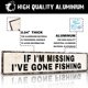 thumbnail image 3 of Letrero decorativo Rasonus "IF I'M MISSING I'VE GONE FISHING" para casa de lago – regalo, 3 of 7