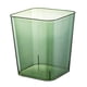 thumbnail image 2 of Contenedor De Basura Multifuncional Visible Decor Square 12L Para Dormitorio, Oficina, Coche, Verde, 2 of 5