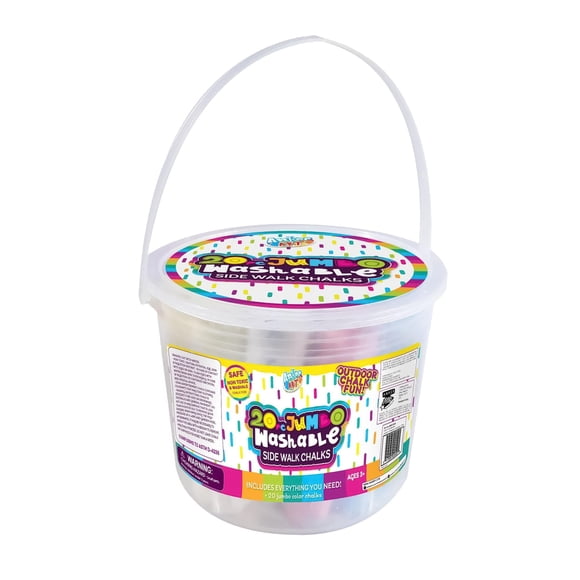 Sidewalk Chalk Anker Play Jumbo, lavable, 20 barras x 12 fundas