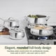 thumbnail image 4 of Batería de cocina Cuisinart PCT-12 de acero inoxidable triple capa, 12 piezas, 4 of 8
