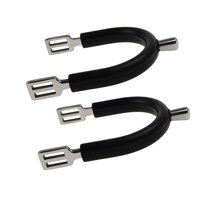 Magideal - Pack De 2 Espuelas Para Caballo, Tipo Inglés, Equipamiento Rubberizado, Equipamiento De Equitación, Bota De Competición, Espuelas Para Enlazar Para Ho