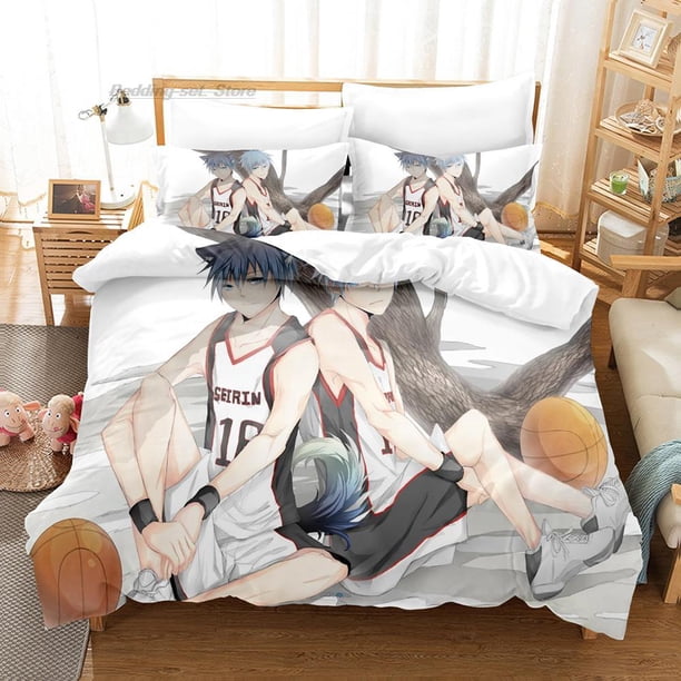 Kuroko's Basketball Bedding Set Bed Set Aldult Kid Bedroom Duvetcover Sets Kawaii