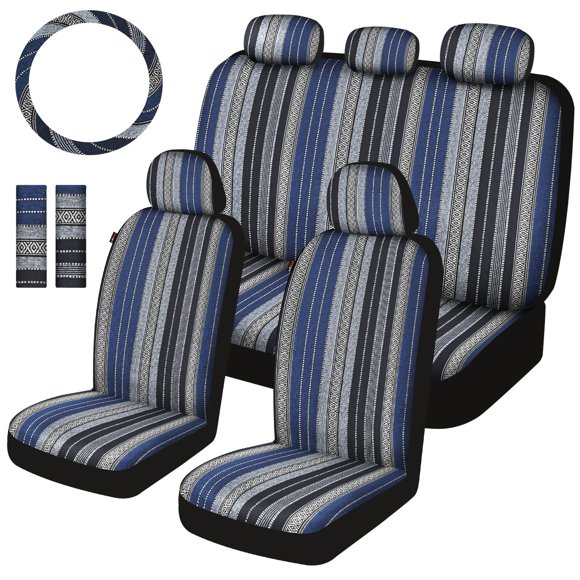 Fundas de asiento Sino Salected 12 piezas estilo Baja azul