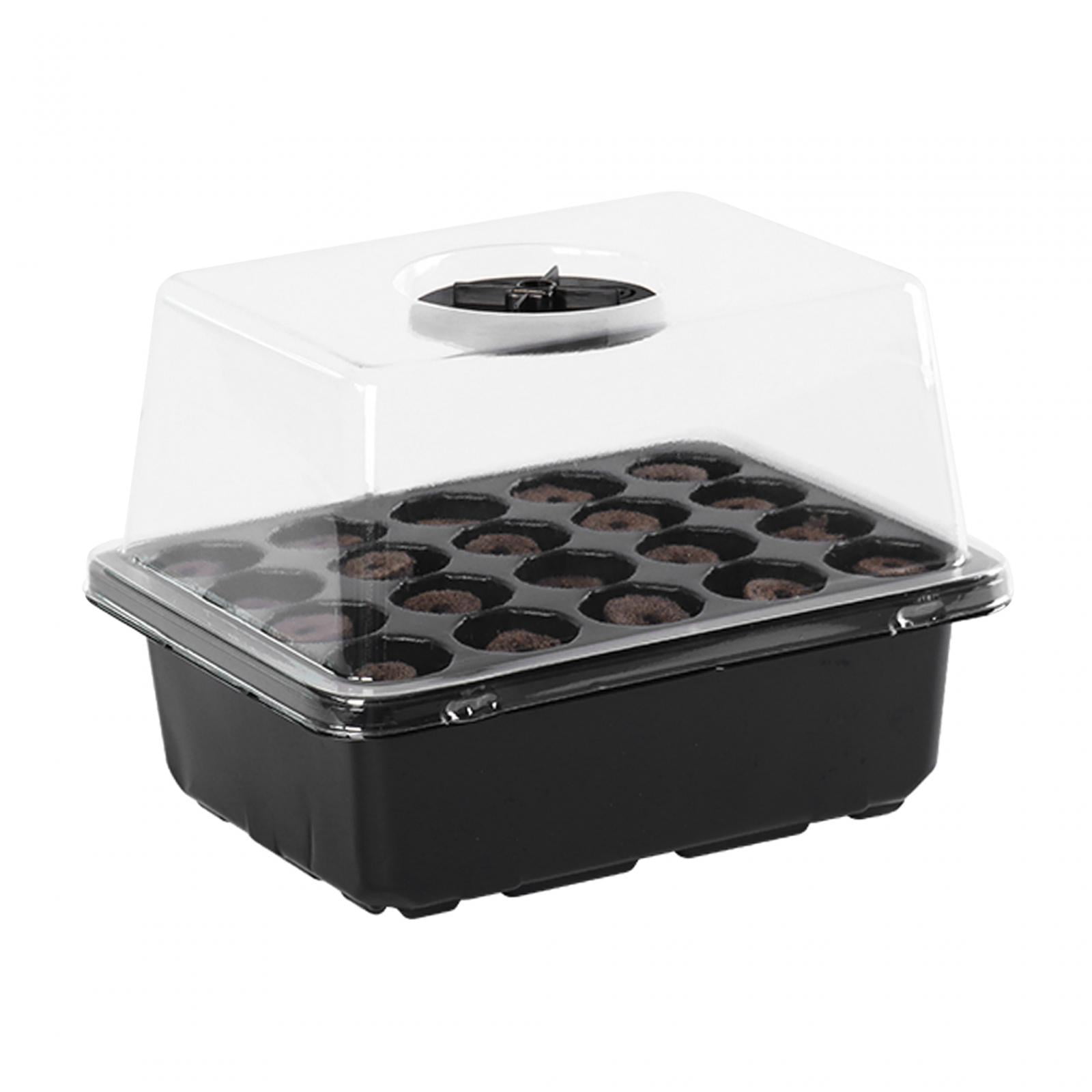 Magideal - Bandeja De Bandeja De Inicio De Semillas Bandeja De Propagación De Plántulas Reutilizable Bandeja De Semillas Bandeja De Plántulas Transpirable