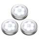 thumbnail image 1 of 3x Sensor De Movimiento Infrarrojo 6 Luz LED Luz De Noche De Pared Luz Blanca Plateada, 1 of 5