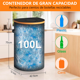 thumbnail image 2 of Cubo Basura Plegable Cesto de Reciclaje para Interiores con Bolsa Reutilizable, 2 of 6