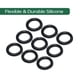 thumbnail image 2 of Anillas de silicona TB Tbuymax 100 unidades para Senko y carnadas tipo stick, 2 of 8