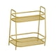 thumbnail image 4 of Estante De Especias De 2 Niveles, Diseño De Malla, Resistente Al óxido, Para Oficina, Cocina, Mostrador, Dorado, 4 of 5