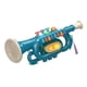 thumbnail image 1 of Instrumento de 8 notas, juguetes musicales, instrumentos musicales portátiles con luz y sonido, Mini instrumento de trompeta para niños, juguetes para , trompeta azul, 1 of 5