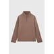 thumbnail image 1 of Polerón Hombre Half Zipper Liso Caqui, 1 of 2