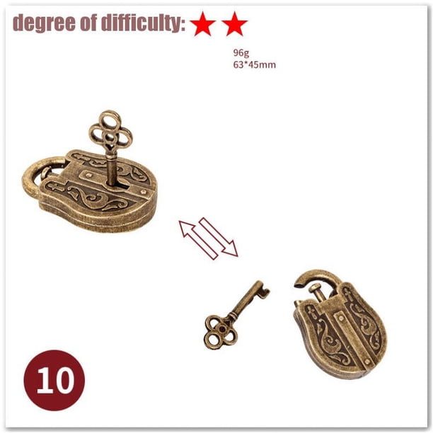 Classic IQ Metal Brain Teaser Magic Baffling Puzzles Game Toys For Children Adults Funny Gifts