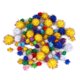 thumbnail image 2 of suxuMhao Pompones Azul Oscuro para Manualidades Pompones de Oropel Esponjosos Pompones con Brillo Decoración de Ropa 0.59 Inch 100 Pzas Pompones Al por Mayor para Manualidades DIY Adornos de Fiesta, 2 of 3