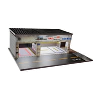 Bothyi - Diorama De Taller De Reparación De Automóviles A Escala 1/64, Adorno De Escritorio Para Hombres Entusiastas De Los Coches