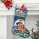 thumbnail image 2 of Todos los Perros Van al Cielo Tema: Calcetines de Navidad, fino lino blanco para colgar en escaleras y chimenea, decoración navideña para el hogar, regalo de Navidad. 45cm × 32cm, 2 of 5