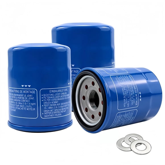 Filtro de Aceite Cermep Auto 15400-PLM-A02 Paquete de 3 para Honda