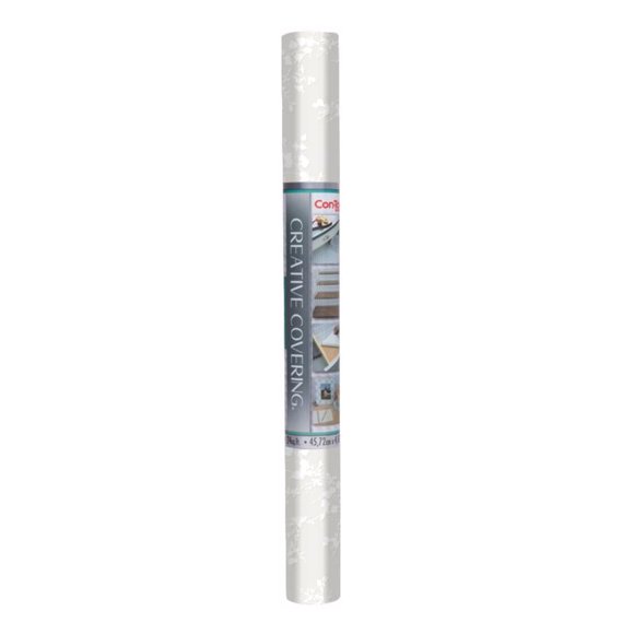 Revestimiento para estantes y cajones Con-Tact Creative Cover, blanco, 16 pies