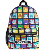 Mochila Pokémon Kids Con Bolsillo Para Botella De Agua Multicolor