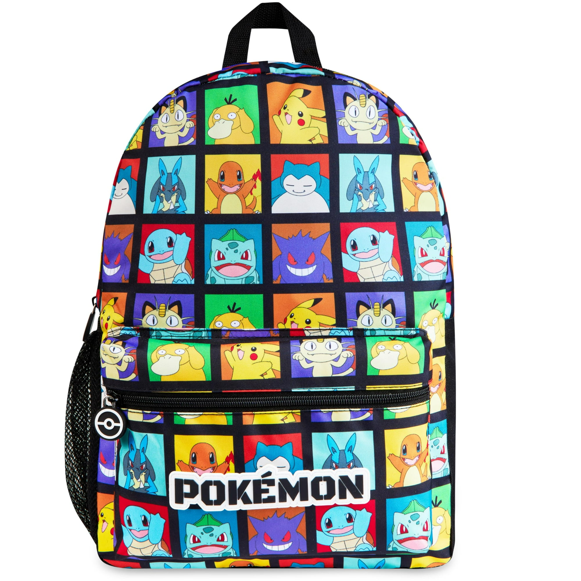 Mochila Pokémon Kids Con Bolsillo Para Botella De Agua Multicolor