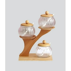 Genérico - Juego Frasco Contenedor Escalonado Organizador Soporte Jhn