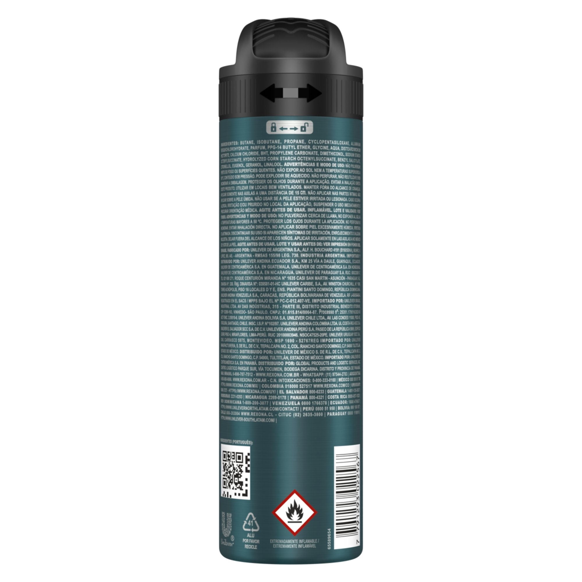 Desodorante Aerosol Rexona V8 Hombre