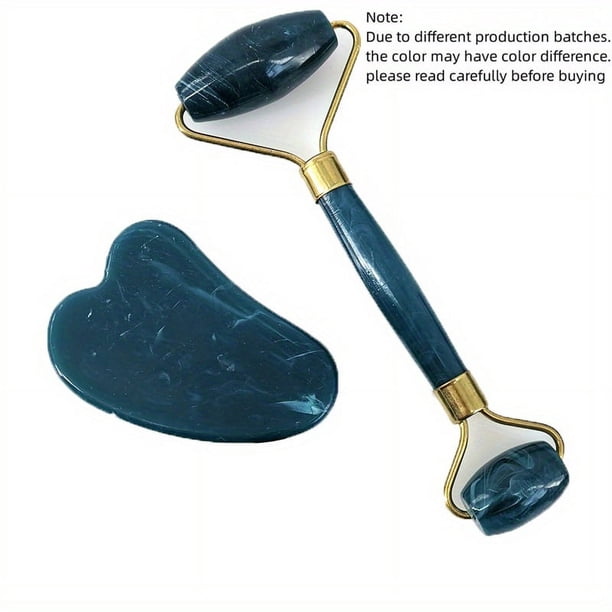 Relax & Rejuvenate with the Jade Roller Gua Sha Set - Facial Roller, Rose Quartz Massage & Back Scraping for Pain & Wrinkle Relief!