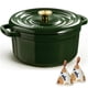 thumbnail image 1 of Libro de cocina Dutch Oven Overmont de hierro fundido esmaltado de 5 litros con tapa, 1 of 8