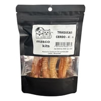 Mascokits - Snack Traqueas De Cerdo Para Perro Golosinas 4 Unidades