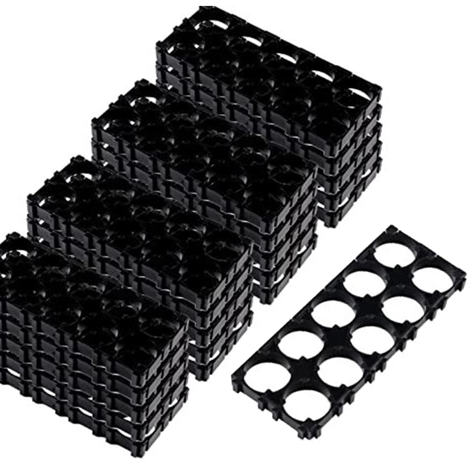 Magideal - 20 Piezas 18650 Soporte De Batería Soporte De Batería 2x5 Soporte De Seguridad A Prueba De Golpes Marco Soporte De Caja De Batería Para Batería Fija