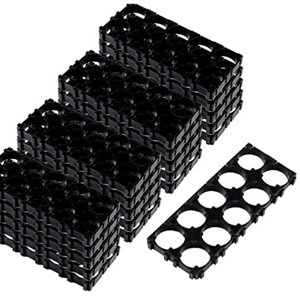 Magideal - 20 Piezas 18650 Soporte De Batería Soporte De Batería 2X5 Soporte De Seguridad A Prueba De Golpes Marco Soporte De Caja De Batería Para Batería Fija