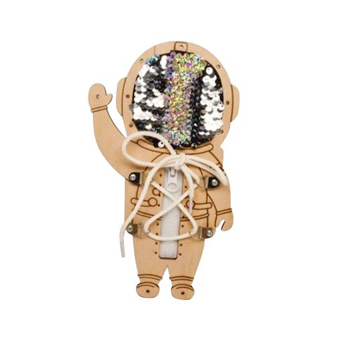 Magideal - Tablero Ocupado, Accesorios De Bricolaje, Material De Desarrollo De Inteligencia Temprana, Tabla De Actividades De Habilidades Motoras Para , Astronauta