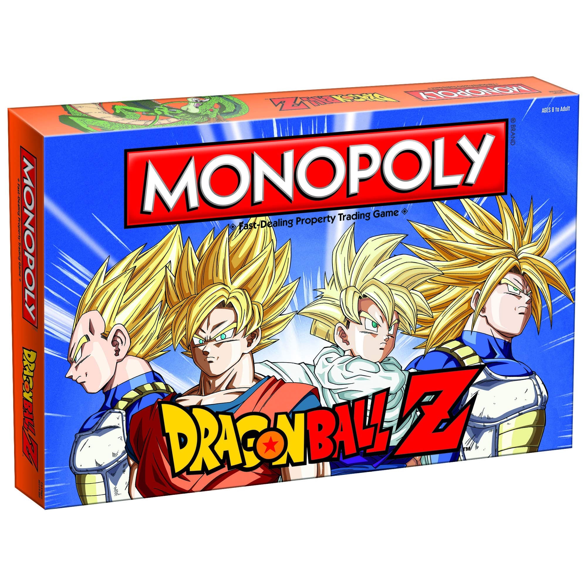 Usaopoly - Juego De Mesa Monopoly Dragon Ball Z Recruit Goku Vegeta Gohan