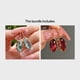 thumbnail image 1 of Gorgeous 18K Gold Plated Oval Faux Gemstone Earrings - Perfect Bridal Wedding Gift for Women, 1 of 5