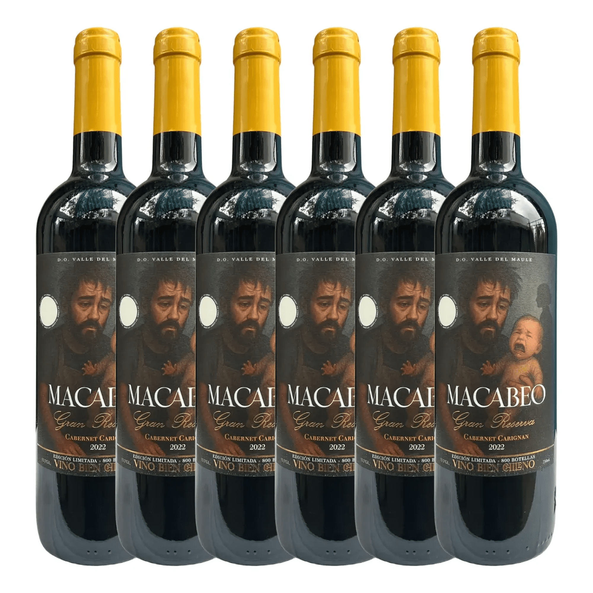 Pack 6x Vino Insolente Macabeo Gran Reserva Cabernet Carignan