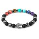 thumbnail image 2 of Pulsera HESHPAWS Chakra & Buddha Gemstone Healing Stones 7 pulgadas, 2 of 3