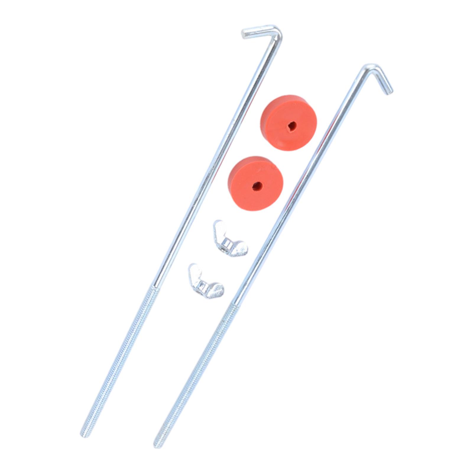 Ioensy - Bandeja De Batería Pernos De Sujeción Juego De Pernos Gancho En L Soporte De Fijación De Batería Universal 8 Pulgadas