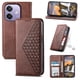 thumbnail image 2 of Funda Flip FOXDOCK para OPPO A3 4G/5G , Estilo Billetera con Diseño Rombo, Correa de Mano y Soporte, Uso Diario, 2 of 6