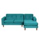 thumbnail image 1 of Sofa Chaiselong Der Salerno 3 Cuerpos Lado Derecho Tela Velvet Turquesa, 1 of 4