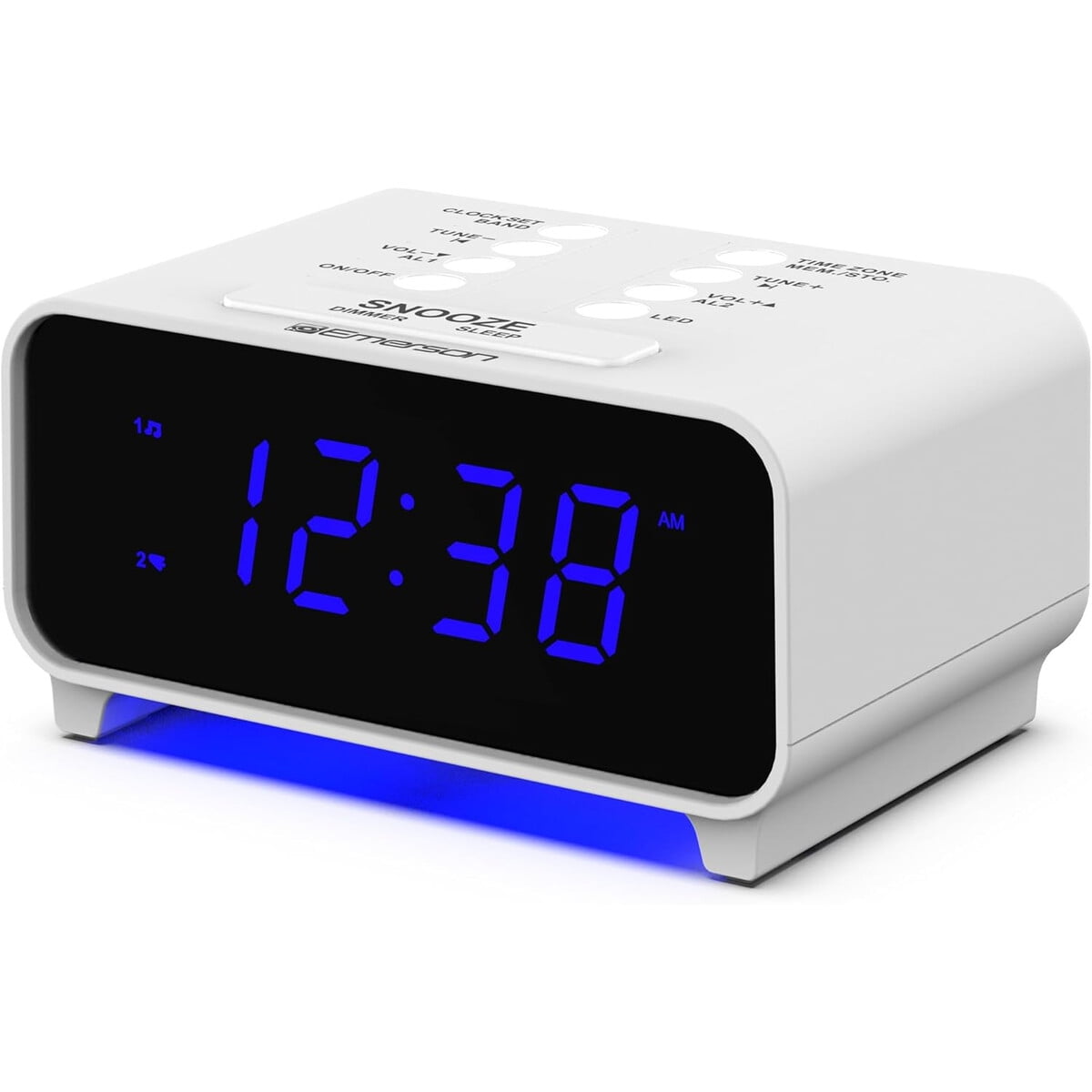 Reloj Despertador Emerson Cks1500 Radio Amfm Doble Alarma Smartset