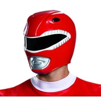Casco De Disfraz Disguise Red Ranger, Talla Adulto Para Hombre
