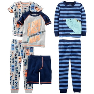 Conjunto De Pijama Simple Joys By Carter'S Boys, 6 Piezas, Algodón 5T