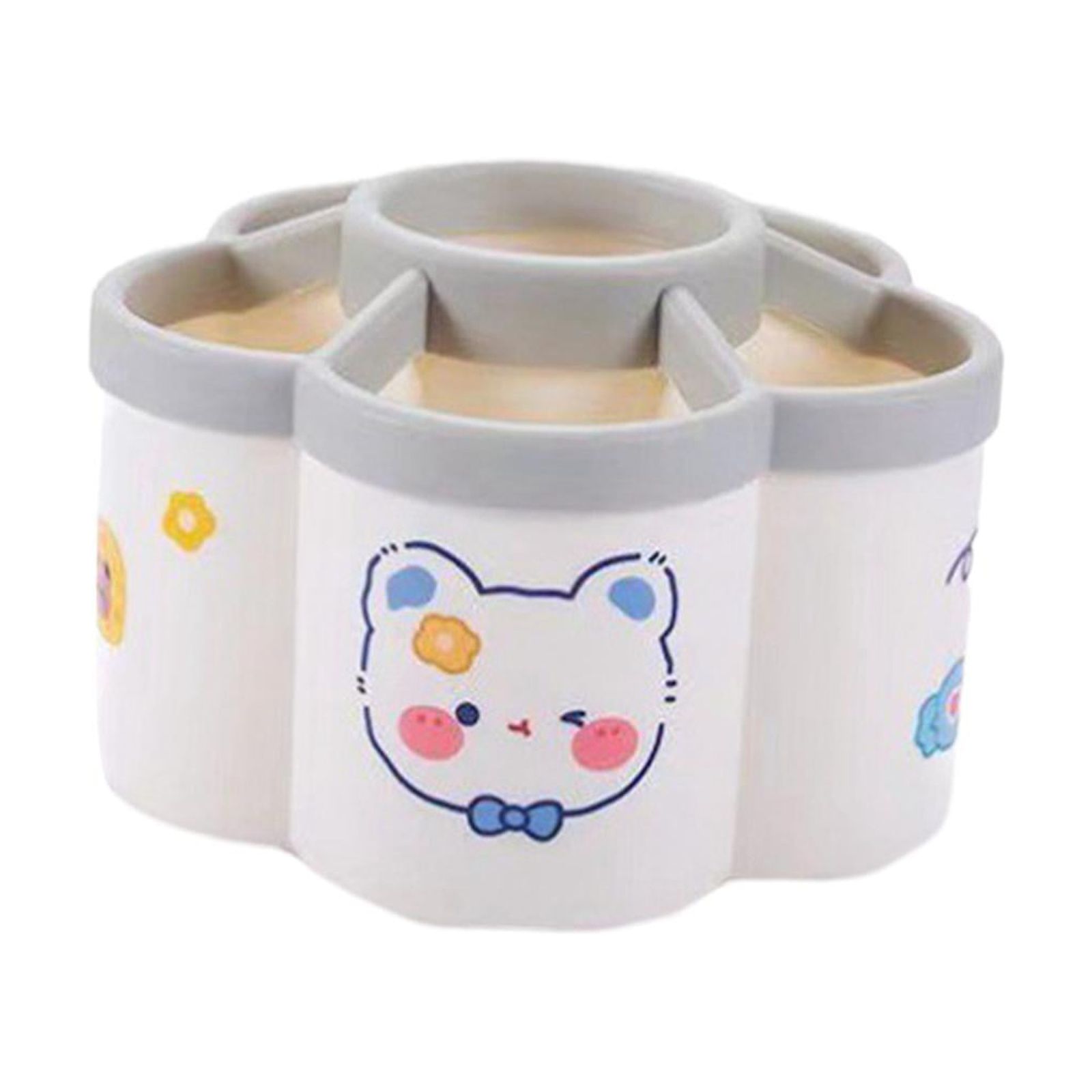 Magideal - Portalápices, Organizador De Marcadores, Estante De Almacenamiento De Cosméticos, 6 Compartimentos, Soporte Para Brochas De Maquillaje, Bolígrafo Para