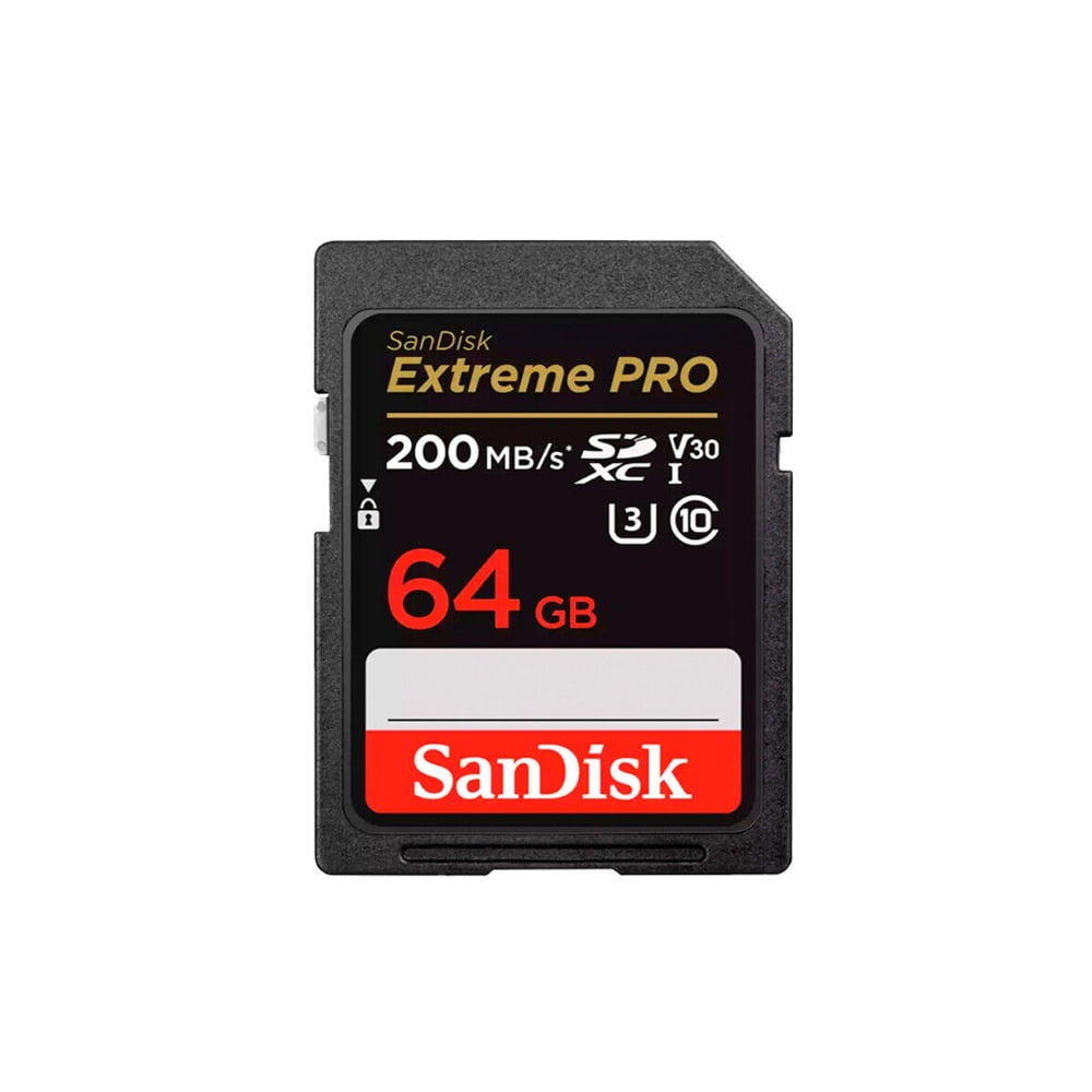 Tarjeta De Memoria Sd 64gb Extreme Pro R200mb/s - W90mb/s 633x Sandisk