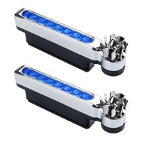 Ioensy - 2 Piezas De Luces Led Para Vehículos Con Energía Eólica Para Vehículos, Faros Delanteros Diurnos Para Automóviles, Color Azul