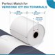thumbnail image 2 of Rollos de papel térmico para Verifone Vx520, Vx680, T650, P400m – 10 rollos, 2 of 6