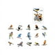 thumbnail image 1 of 30pcs/pack Cute Birds Collection Decorative Sticker, Kawaii Flamingo Scrapbooking Material, Art Label, Cute Stickers, 1 of 5