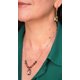 thumbnail image 3 of Conjunto Mia collar y aros con cristales austriacos esmerald cut chapado, 3 of 3