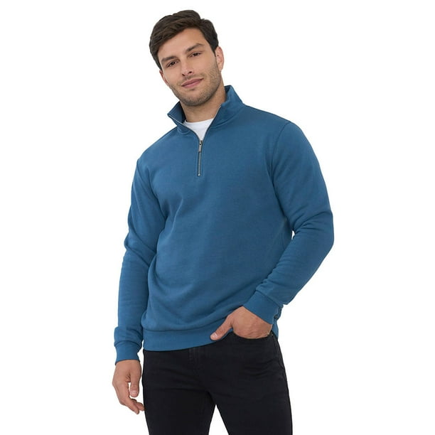 Polerón Hombre Half Zipper Navy Corona