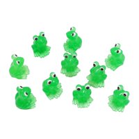 Ioensy - 10 Piezas Estatua De Rana Diy Regalo Figuras De Resina Para Balcón Patio Al Aire Libre